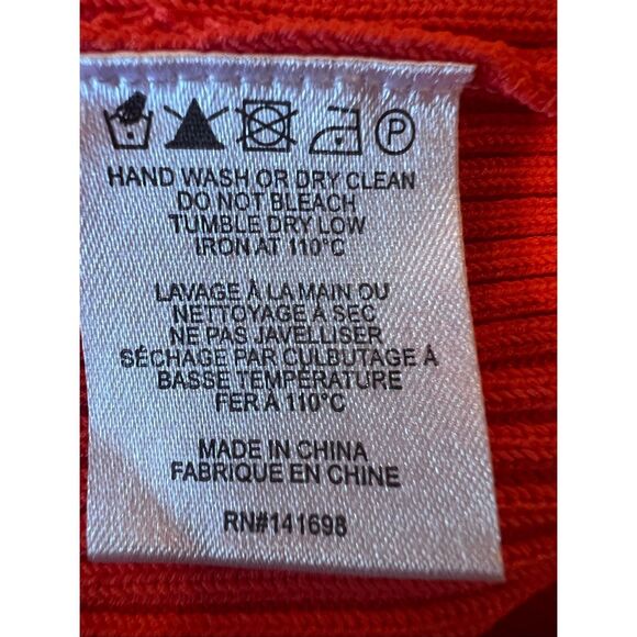 Ramy Brook Women's Orange Sleeveless Shiann Ribbed Knit Midi Dress Large NWOT - Picture 10 of 11